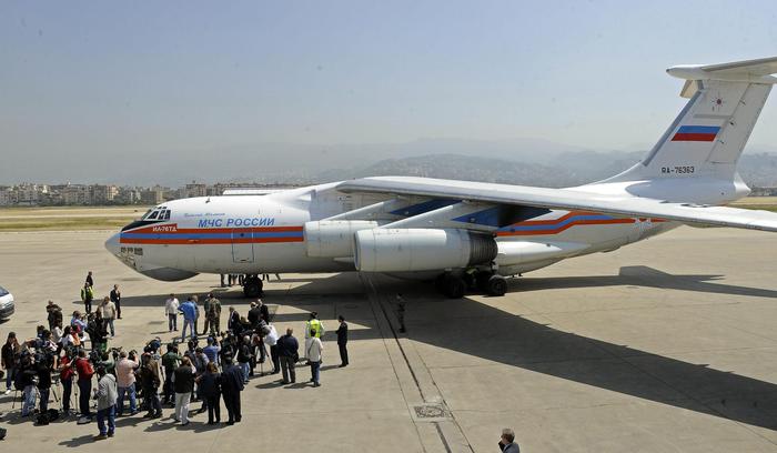 Coronavirus:aereo aiuti russi a New York