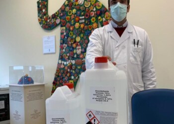 Fluorsid dona disinfettante a ospedale Cagliari