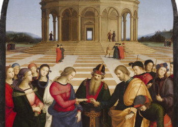 L’omaggio di Raffaello all’amico Bramante: il Tempietto di San Pietro in Montorio nello Sposalizio della Vergine