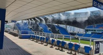 Made in Italy la sanificazione dello stadio di Incheon 