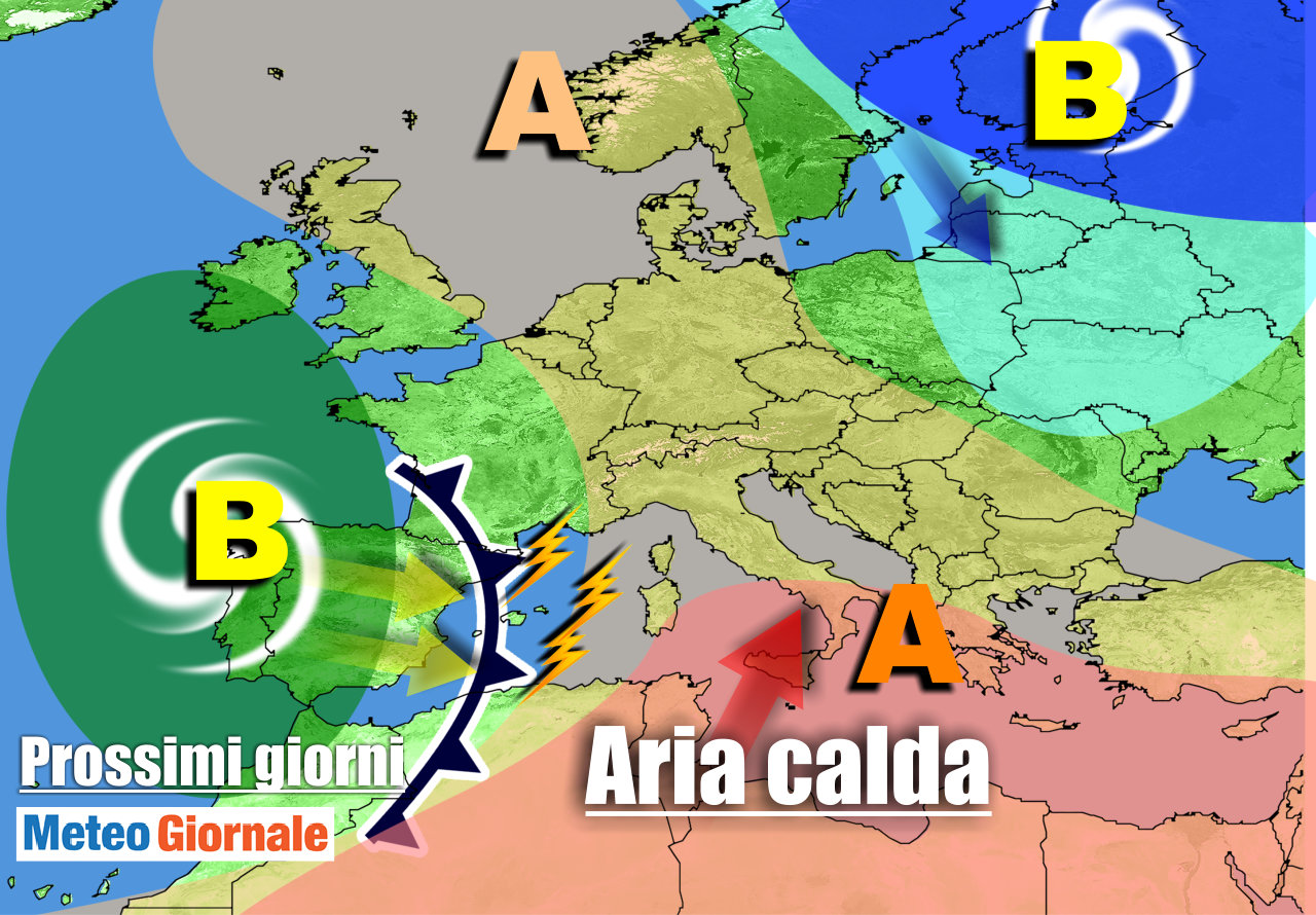 immagine 1 articolo meteo italia caldo africano presto piogge temporali