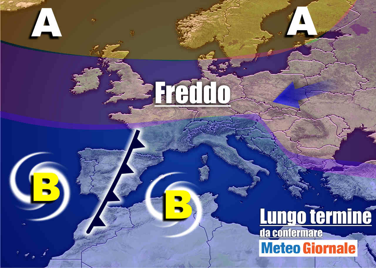 immagine 1 articolo meteo italia sino al 28 aprile freddo e spesso con maltempo