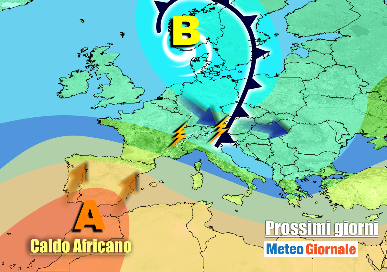 immagine 1 articolo meteo italia temporali weekend al nord poi anticiclone