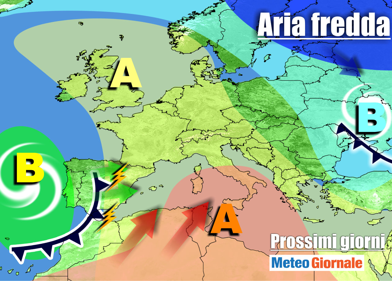 Meteo Italia: torna l’anticiclone, dal FREDDO al CALDO. Ma non durerà