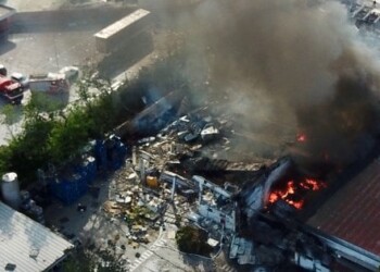 Ottaviano:Esplosione in fabbrica Adler di Scudieri  