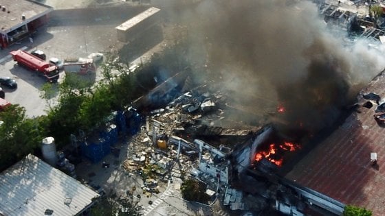 Ottaviano:Esplosione in fabbrica Adler di Scudieri  