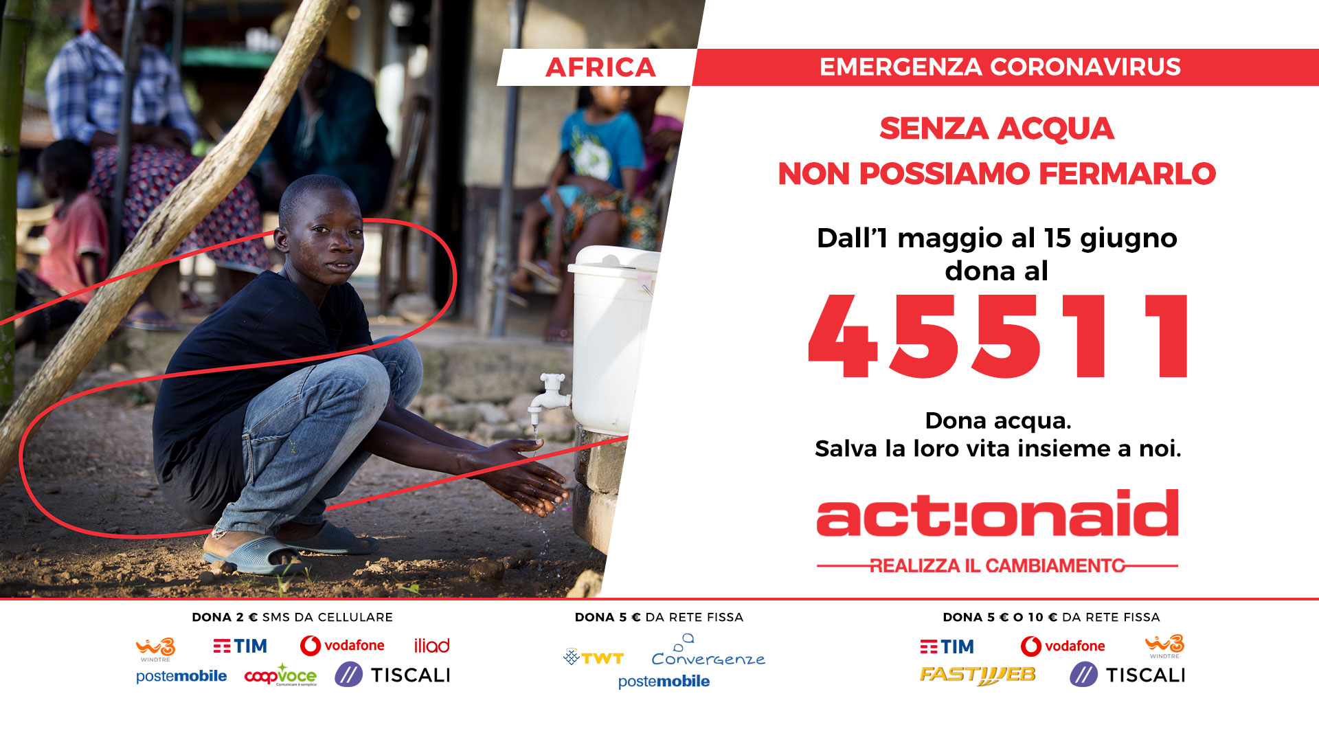 COVID-19, ACTIONAID: «ALLARME IN KENYA, SUBITO ACQUA E KIT IGIENICI»