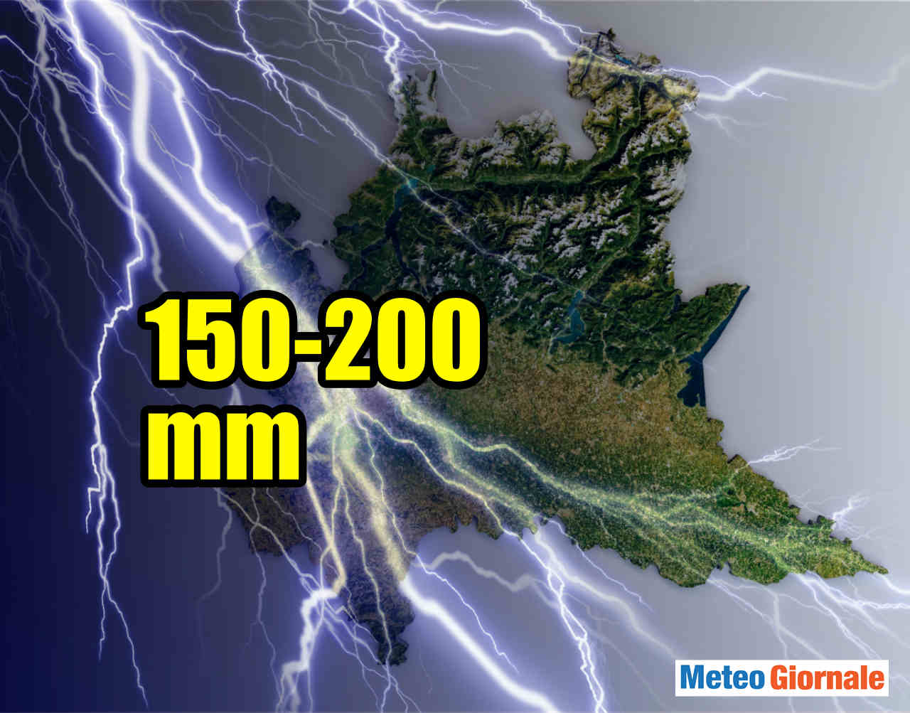 Clamoroso nubifragio da 200 mm a Milano, altro che pioggerella: è meteo estremo