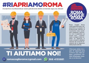 ROMA SCEGLIE ROMA, TASK FORCE DI PROFESSIONISTI PER AIUTARE I COMMERCIANTI