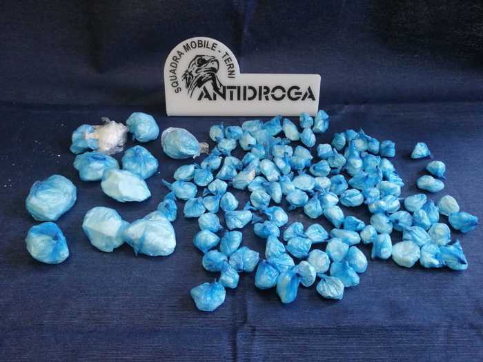 Polizia Terni sequestra 220 gr cocaina, due arresti