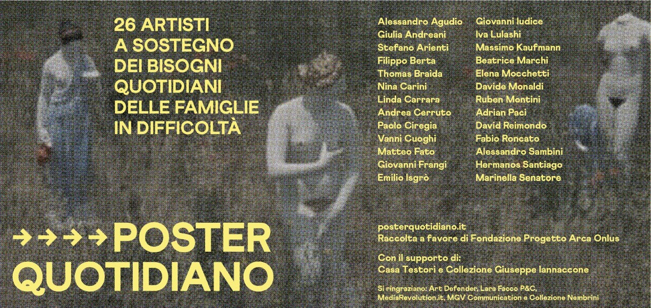 POSTER QUOTIDIANO is born, from an idea by Iva Lulashi, Adrian Paci and Fabio Roncato | with the collaboration of Casa Testori and Collezione Giuseppe Iannaccone
