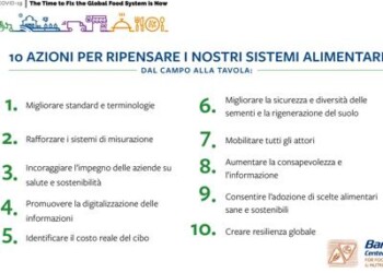 10 Azioni dal campo alla tavola, per sistemi alimentari equi e sostenibili 