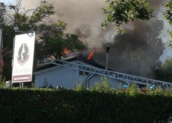 A fuoco ristorante, ci cenò Salvini