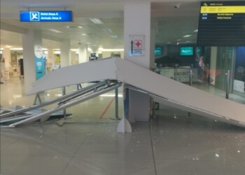 Crolla controsoffitto aeroporto Alghero, finanziere ferito