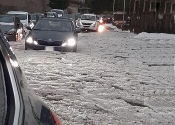 Eccezionale grandinata a Alzano e Nembro