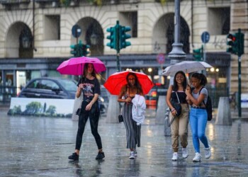 Maltempo: allerta gialla in Piemonte