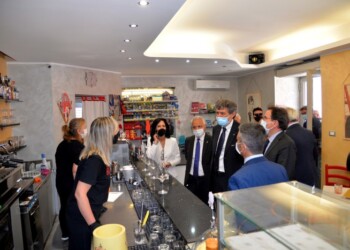 Marsilio visita ex zona rossa Villa Caldari