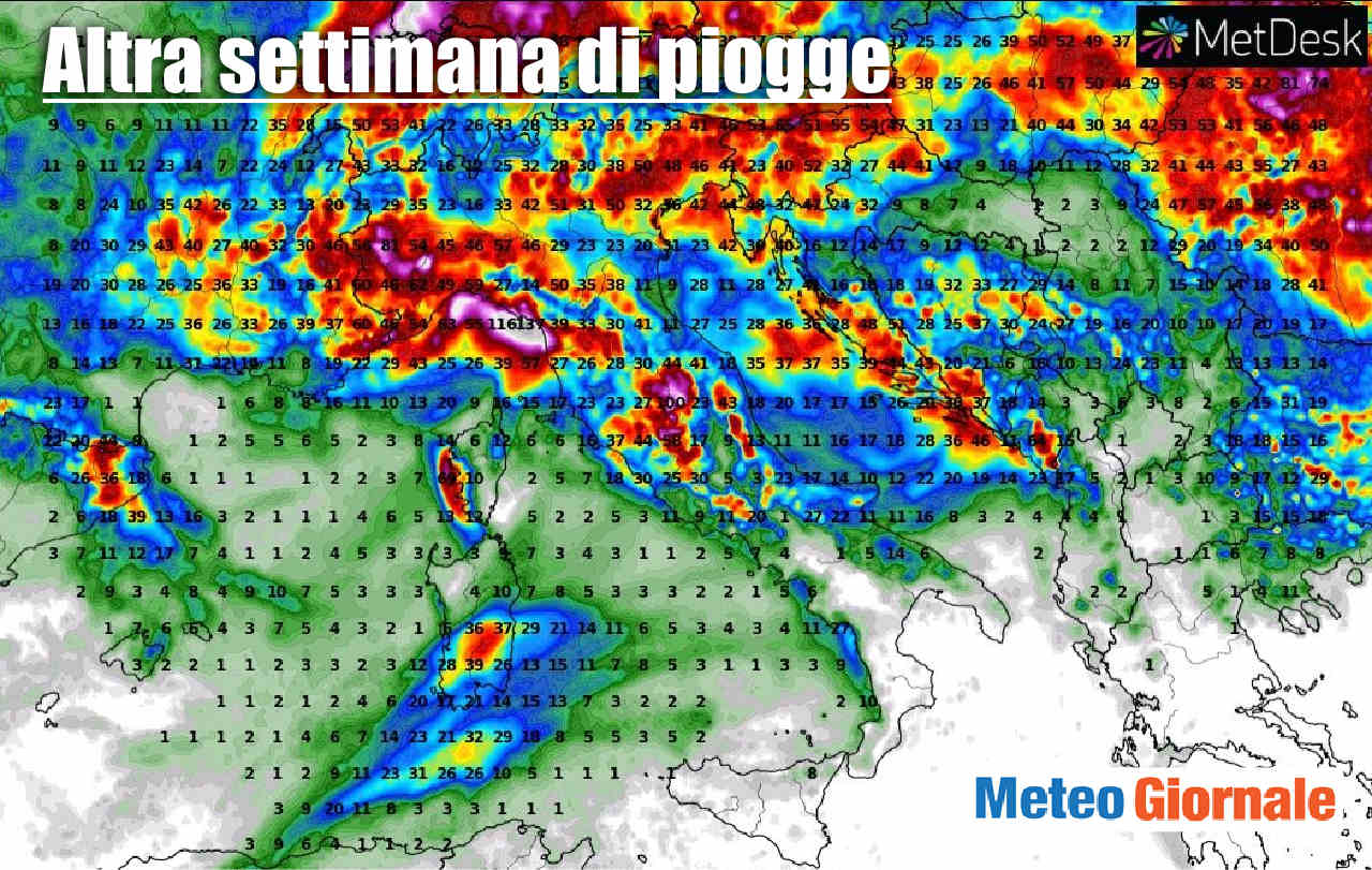 immagine 1 articolo meteo turbolento non passa prossima settimana con piogge e temporali