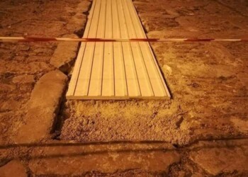 Pedane per disabili su basolato storico