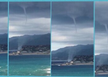Tromba marina in Sardegna, video virale