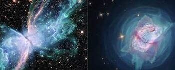 Una farfalla cosmica immortalata da Hubble VIDEO