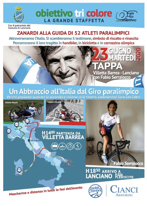 Zanardi: obiettivo Tricolore in Abruzzo, ‘Insieme per Alex’