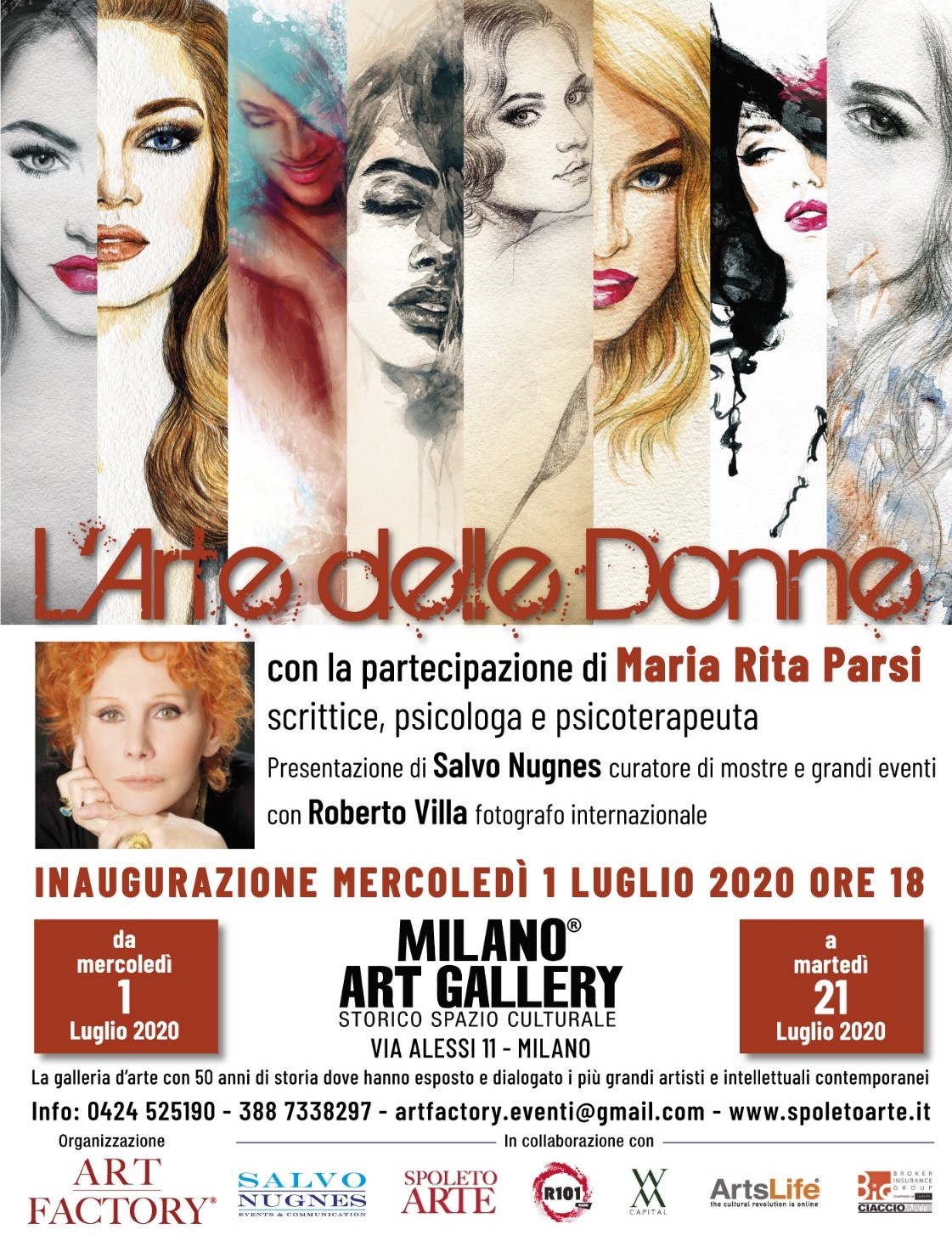 L’Arte delle Donne alla Milano Art Gallery con Parsi, Nugnes e Villa