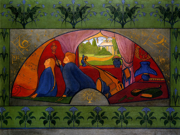 Paul Ranson, L'Iniziazione alla musica, 1889. Collezione privata.