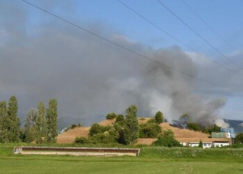 Fiamme in impianto al Pollino