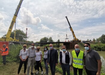 Infrastrutture: Bonaccini visita cantieri Idrovia ferrarese