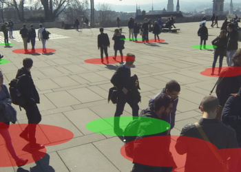 Intelligenza artificiale anti Covid, misura la distanza sicura