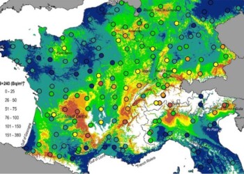 La nuova mappa della contaminazione radioattiva in Europa