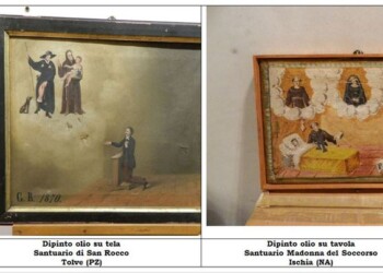 Tornano a “casa” 50 dipinti ex voto rubati