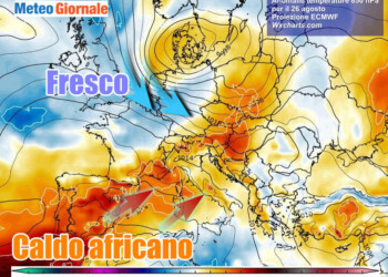 Anticiclone in rimonta riporterà il CALDO. Ma sarà ultima fiammata d’estate