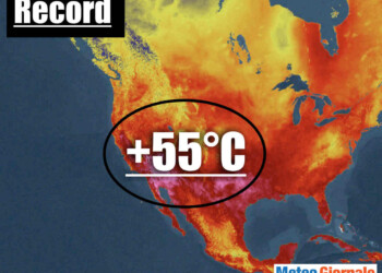 California, caldo record ad oltre 54°C