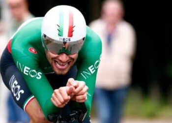 Ciclismo, Filippo Ganna si conferma campione italiano a cronometro