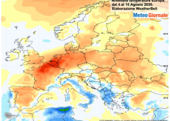 CLIMA AGOSTO: l’esplosione tardiva dell’Estate 2020 in Europa