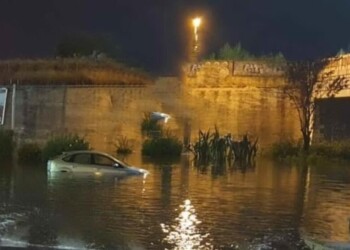 Foggia, in Puglia. Nubifragio inonda la città