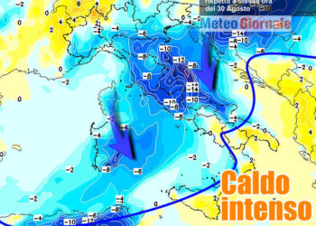 METEO, crollo temperature in picchiata d’oltre 10 gradi. CALDO spazzato via