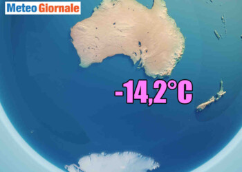 Meteo d’Inverno 2020 nel sud del Mondo: gelido record