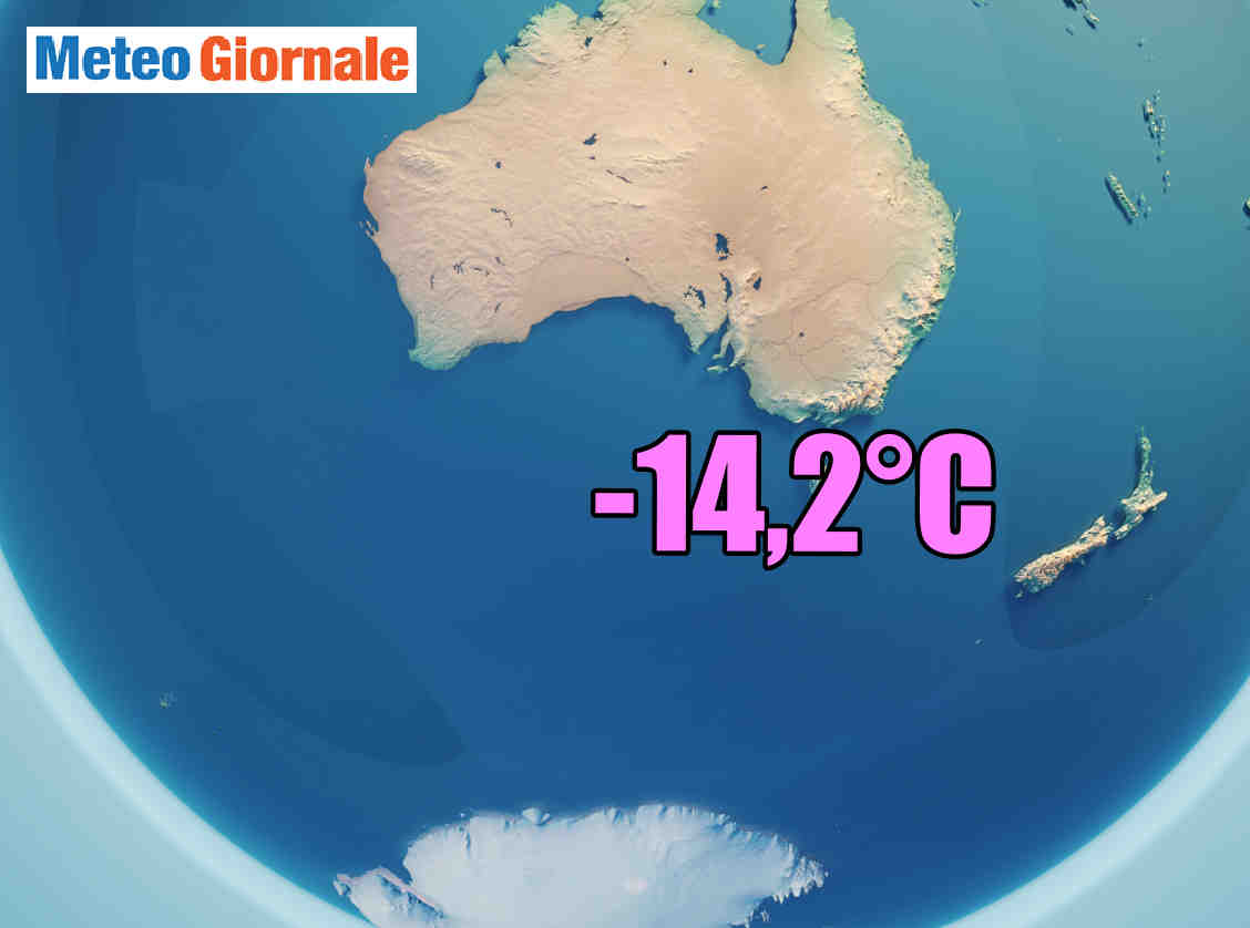 Meteo d’Inverno 2020 nel sud del Mondo: gelido record
