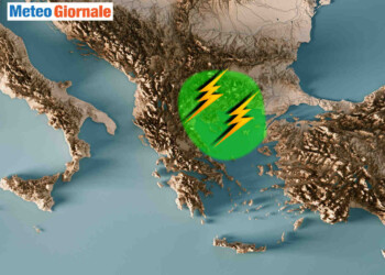 Meteo Grecia del nord, tempeste di pioggia e grandine