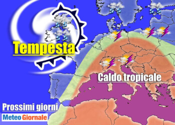Meteo: insolita tempesta verso l’Europa: è da record. Ripercussioni in Italia