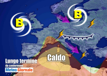 Meteo Italia a 15 giorni, possibile burrasca dopo Ferragosto