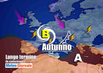 Meteo prossime due settimane: cattivo peggioramento inizio Autunno