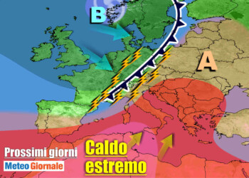 METEO tra VIOLENTI TEMPORALI e CALDO ESTREMO spazzato via