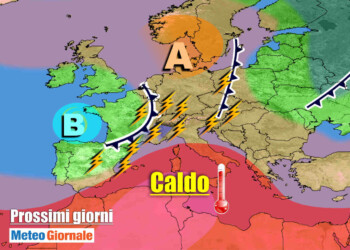 Previsioni METEO tra CALDO e VIOLENTI TEMPORALI anche dopo Ferragosto