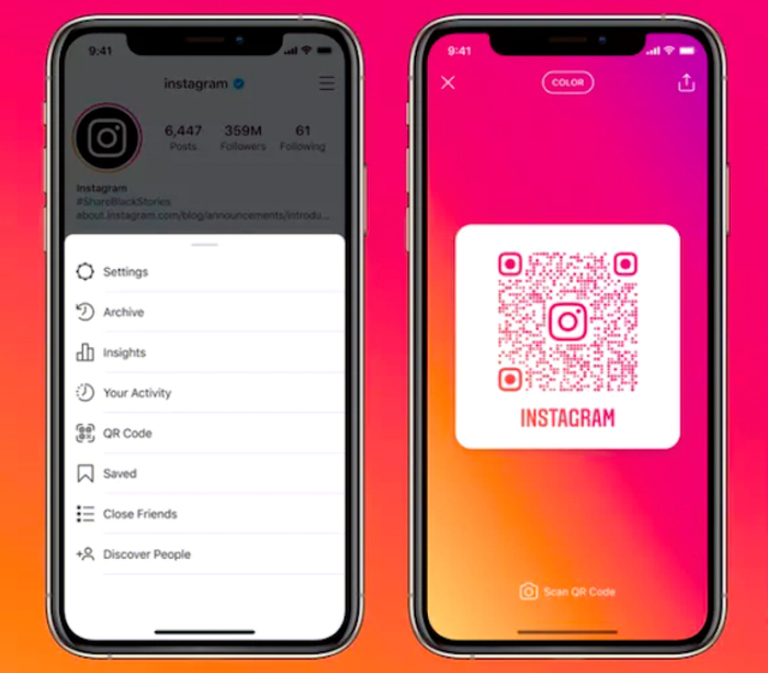 Su Instagram arriva il QR Code,strizza l’occhio alle aziende