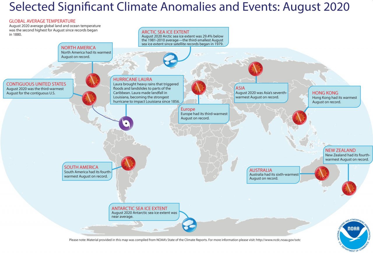 mappa eventi climatici significativi agosto 2020