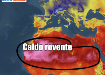 Bolla d’aria calda nel Nord Africa, indisturbata potrebbe dare noie all’Italia